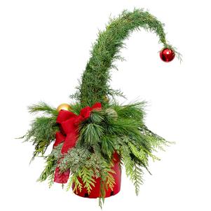 Winter Porch Pot Grinch